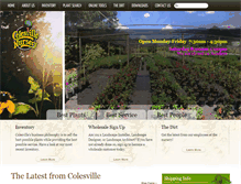 Tablet Screenshot of colesvillenursery.com